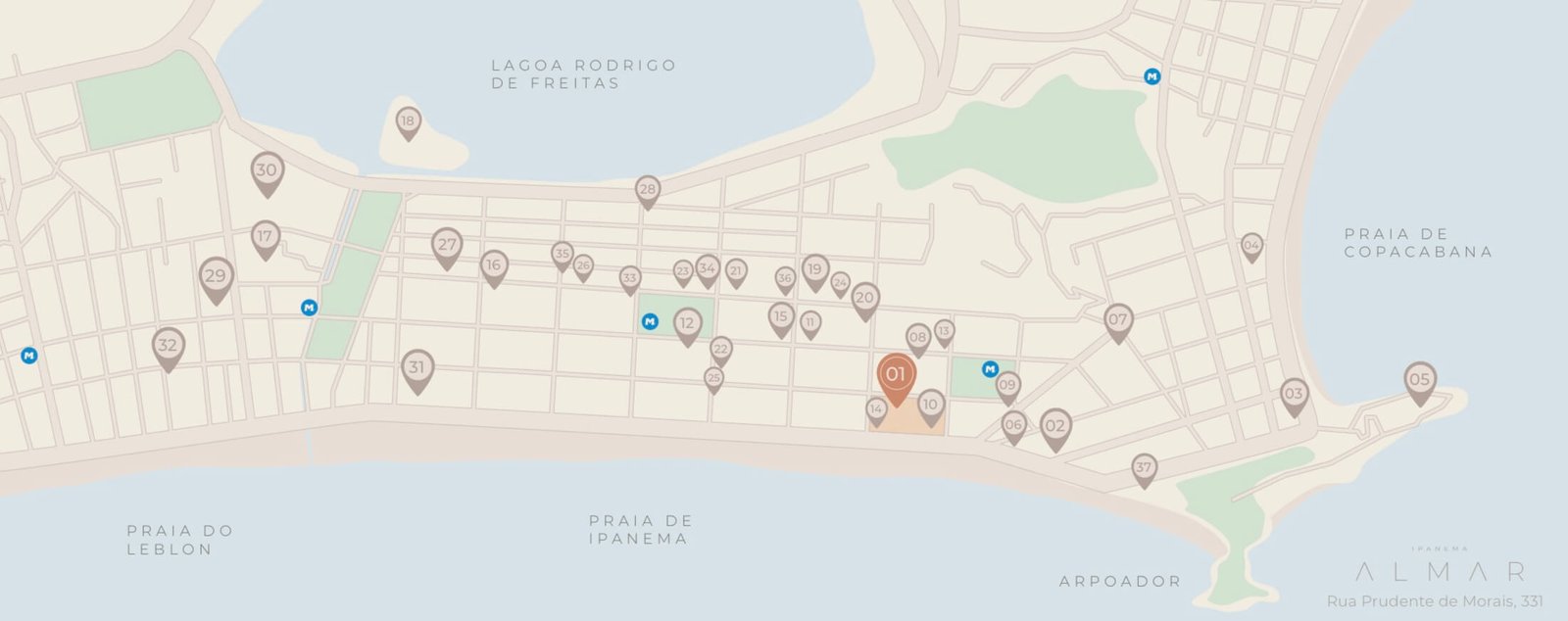 Localização Ipanema Almar