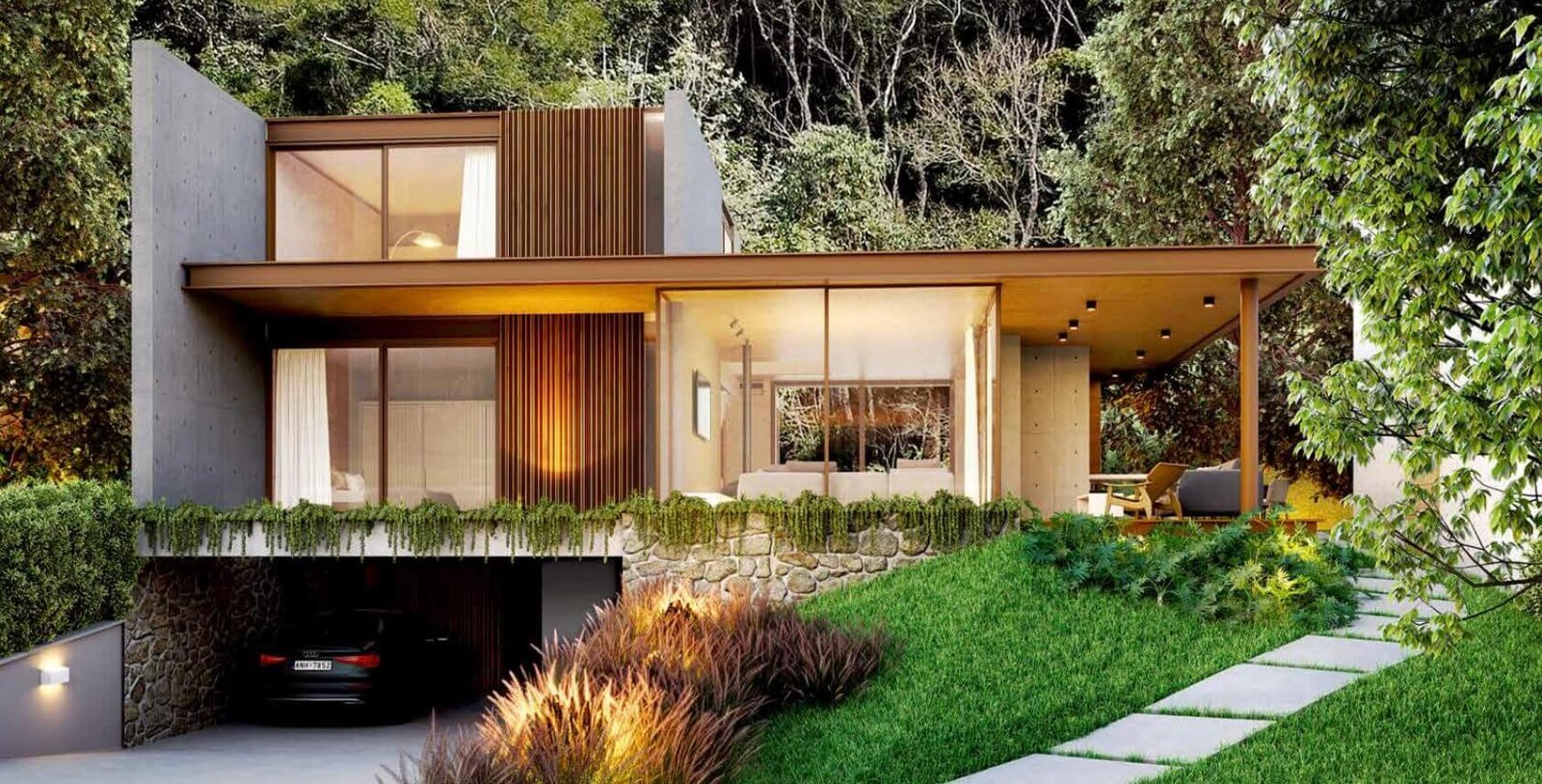 casa floresta modelo 1 fachada